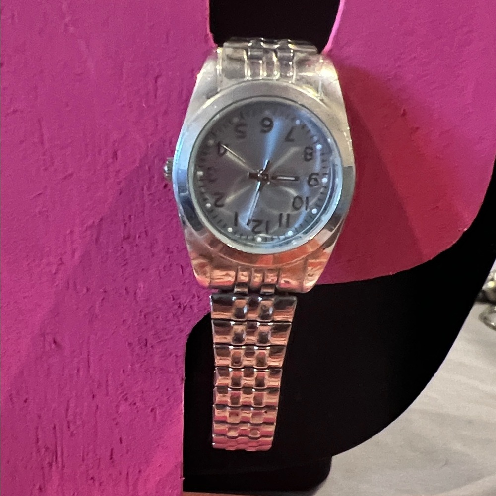 Silver Tone blue face women’s watch